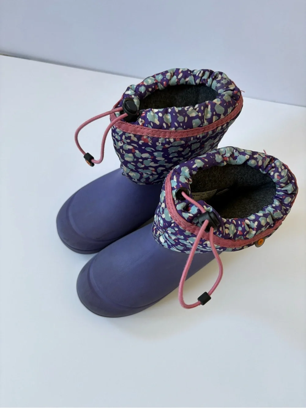 Bogs Snowshell Animal Violet Multi Kids 13 Water Resistant/Proof -22F Boots Warm